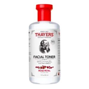 NWT Thayers Alcohol-Free Rose Petal Witch Hazel Toner with Aloe Vera, 12 OZ
